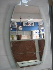 Línea elegante de espejos